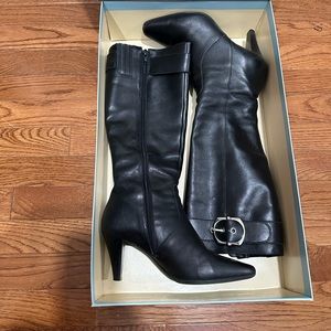 Black leather boots!  Closet staple.